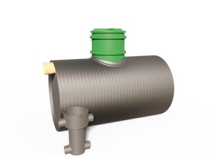 Zbiornik na deszczówkę z filtrem 2m3 HDPE Z