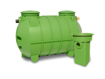 Osadnik gnilny 3,5m3 HDPE R 2-kom. + filtr